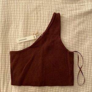 One Shoulder Crop Top